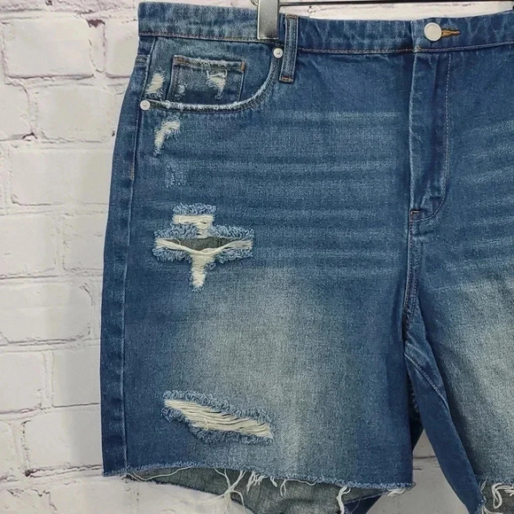 Blank NYC Ground Rules Denim Shorts Women’s Size 20W NWT - Picture 3 of 13